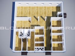 Модульная столовая из блок-контейнеров в Икряном
